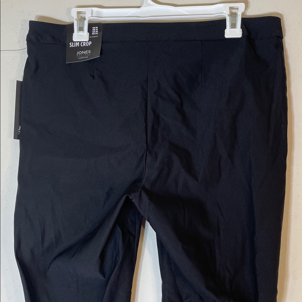 NWT. Jones New York 10 Classic Black Slim Crop Dress Pants. - Picture 9 of 10